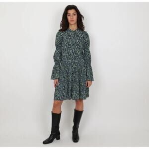 MICHAEL Michael Kors Floral Print Georgette Shirt Dress, size M, EUC